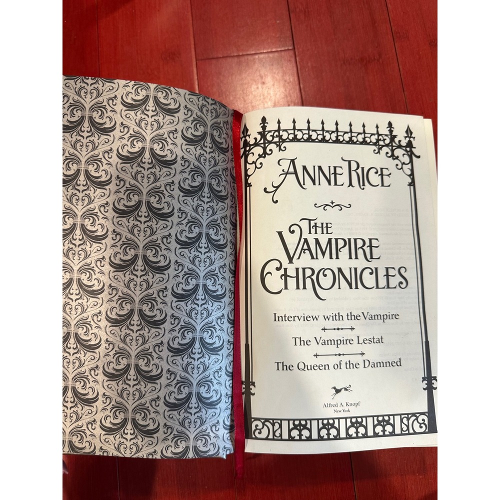 Anne Rice The Vampire Chronicles Hardcover Silver Omnibus Gold Gilt Edges Knopf - Picture 2 of 6